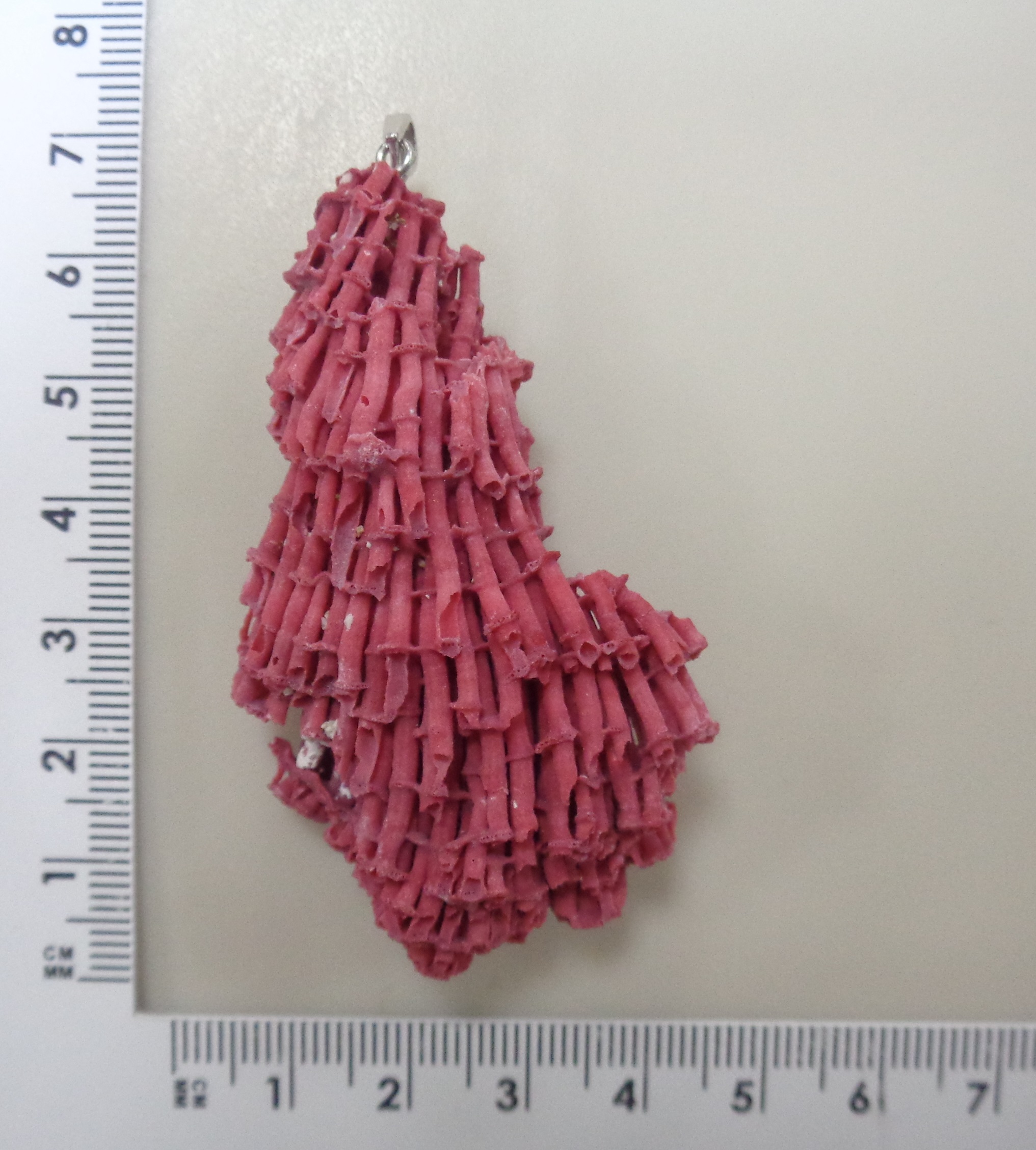 Серебряная подвеска с кораллом